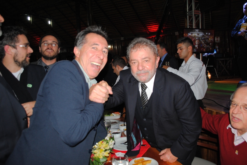 Valdeci com ex-presidente Lula em Porto Alegre