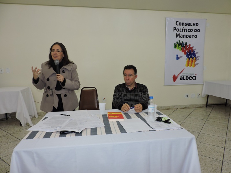 Mari Perusso fez abertura da reunião do Conselho Político